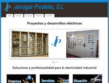 Tablet Screenshot of jomagar-prodelec.com